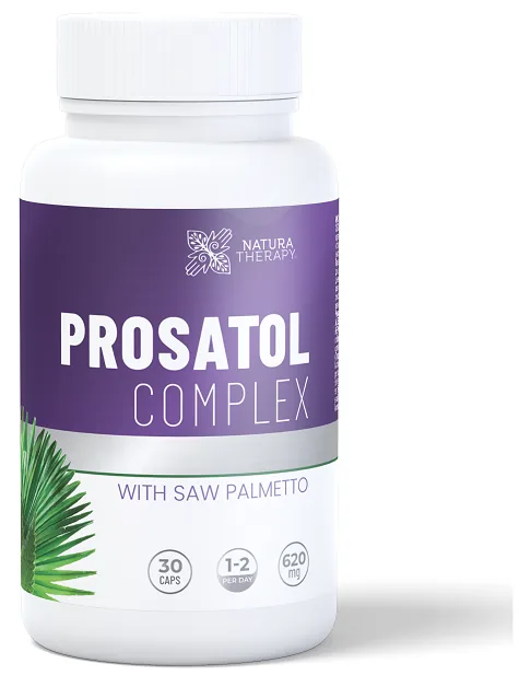 Prosatol Complex 30 kapsül, mor etiketli beyaz şişe